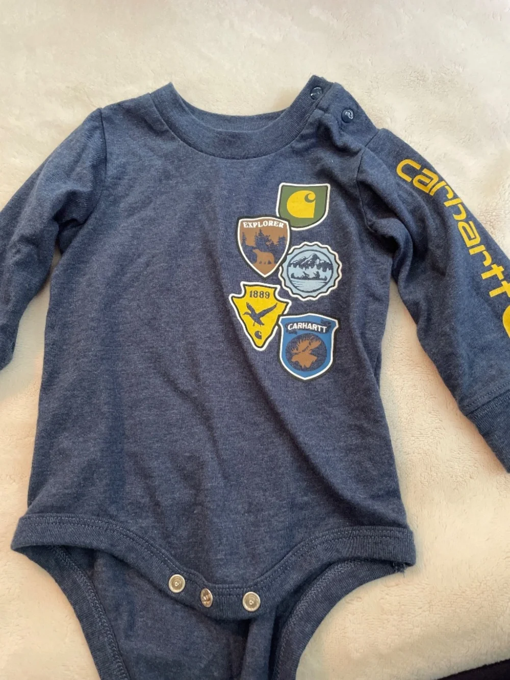 Carhartt baby onesie set